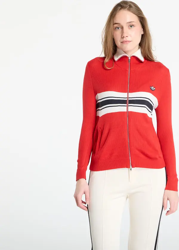 adidas Originals Mikina adidas x Wales Bonner W Knit Track Top Better Scarlet M