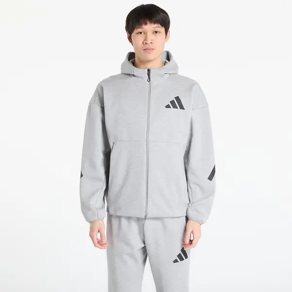 adidas Performance Mikina adidas Z.N.E. Full-Zip Hooded Track Jacket Medium Grey Heather L