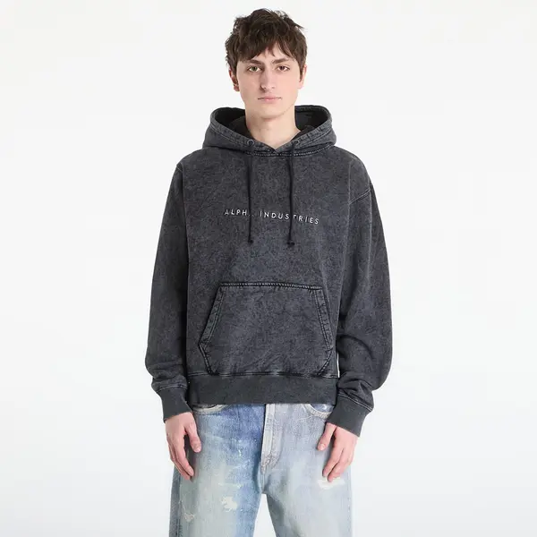 Alpha Industries Mikina Alpha Industries Acid Logo Hoodie Black L