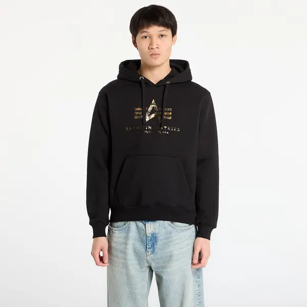 Alpha Industries Mikina Alpha Industries Basic Hoodie BL Effect Print Black M