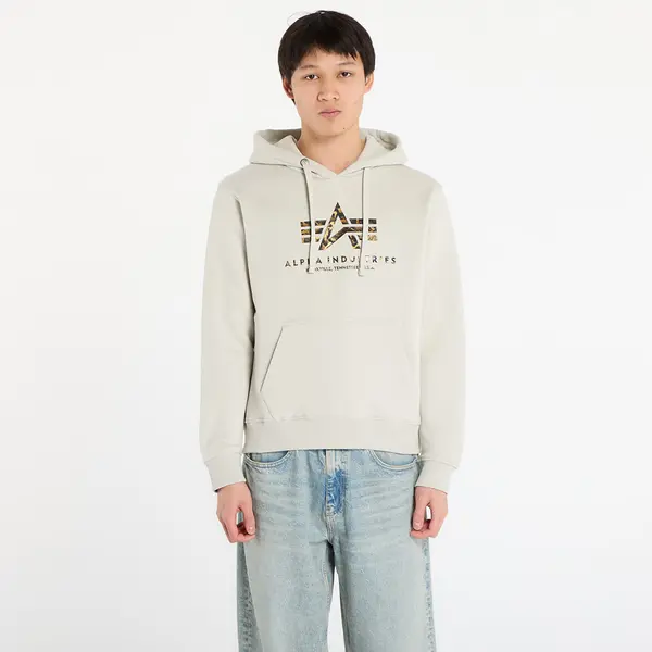 Alpha Industries Mikina Alpha Industries Basic Hoodie BL Effect Print Stone XL