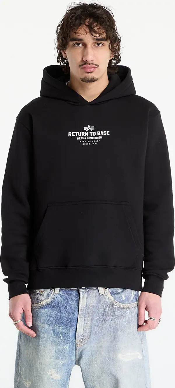Alpha Industries Mikina Alpha Industries Return To Base Hoodie Black M