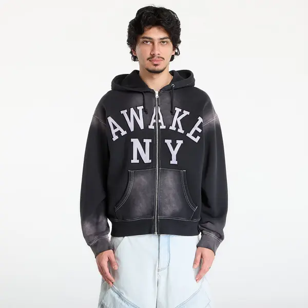 Awake NY Mikina Awake NY Collegiate Arch Zip Hoodie Black L