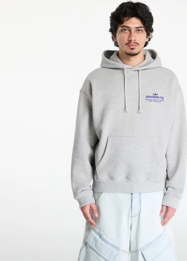 Awake NY Mikina Awake NY Good Everywhere Pullover Hoodie Heather Gray L
