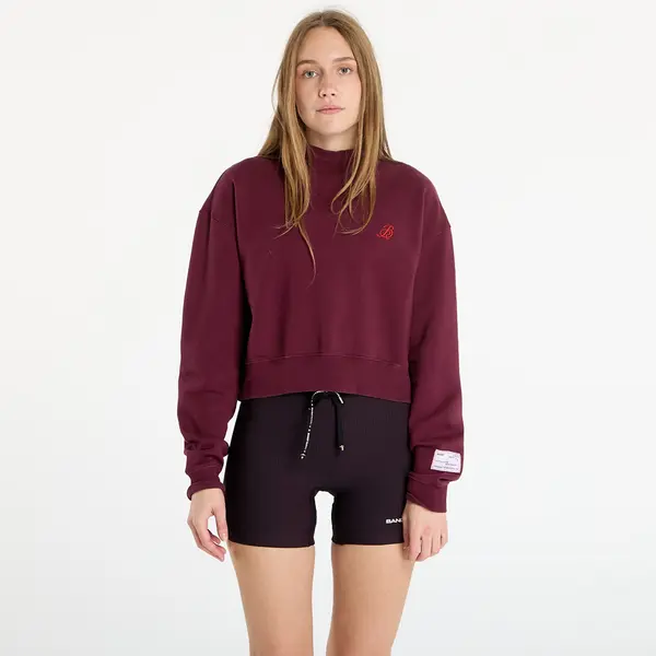 BANDIT Mikina Bandit Cotton Fleece Women's Cropped Crewneck Fig XS