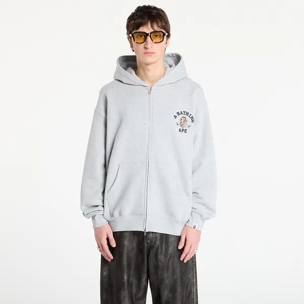 A BATHING APE Mikina BAPE® x FOOTSHOP - Zip-Up Hoodie Gray S