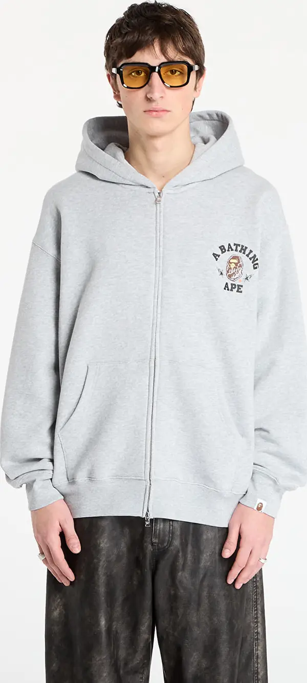 A BATHING APE Mikina BAPE® x FOOTSHOP - Zip-Up Hoodie Gray S