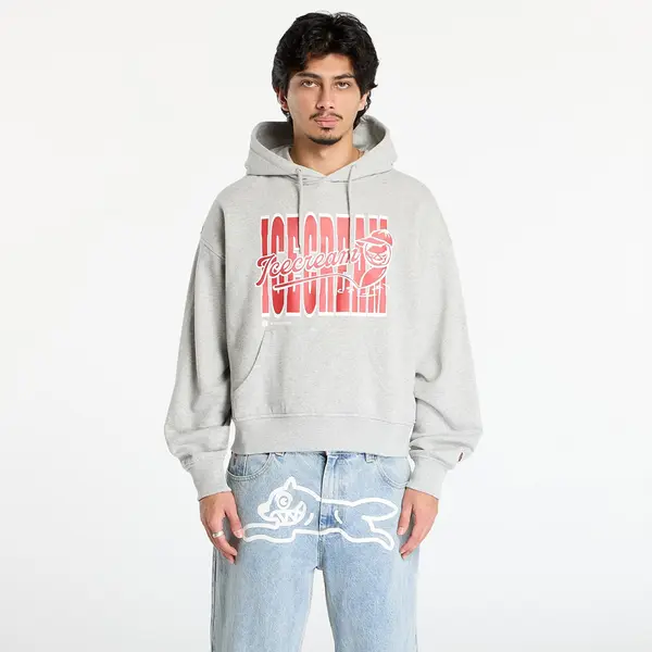 Billionaire Boys Club Icecream Mikina Billionaire Boys Club Icecream Cherry Oversized Popover Hood Heather Grey S