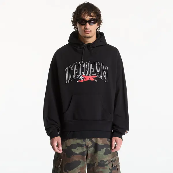 Billionaire Boys Club Icecream Mikina Billionaire Boys Club Icecream College Applique Running Dog Popover Hood Black XL