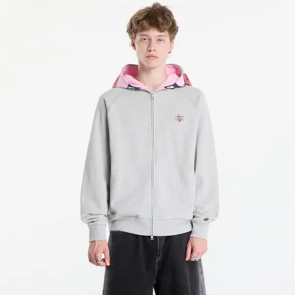 Billionaire Boys Club Icecream Mikina Billionaire Boys Club Icecream Cones & Bones Zip Through Hood Heather Grey L
