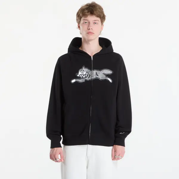 Billionaire Boys Club Icecream Mikina Billionaire Boys Club Icecream Glitter Running Dog Zip Through Hood Black XXL
