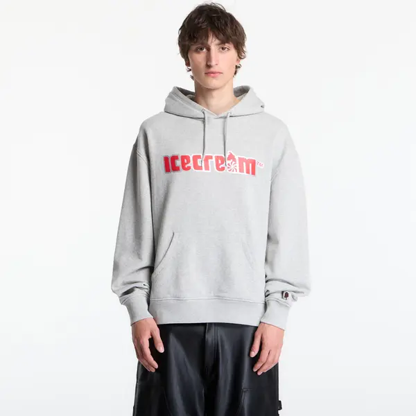 Billionaire Boys Club Icecream Mikina Billionaire Boys Club Icecream Soft Serve Popover Hood Heather Grey L