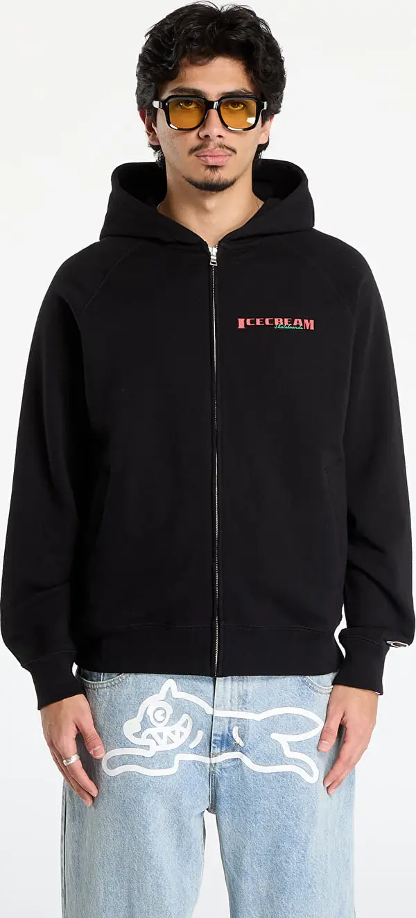 Billionaire Boys Club Icecream Mikina Billionaire Boys Club Icecream Waitress Zip Through Hood Black XL