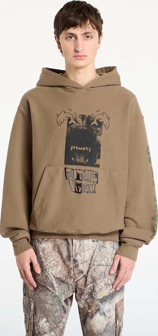 Brain Dead Mikina Brain Dead Future Vision Hoodie Coffee L