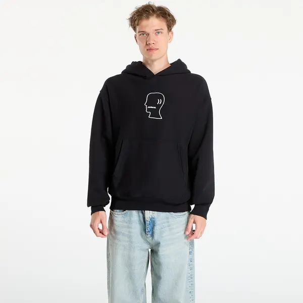 Brain Dead Mikina Brain Dead Logo Head Hoodie Black M