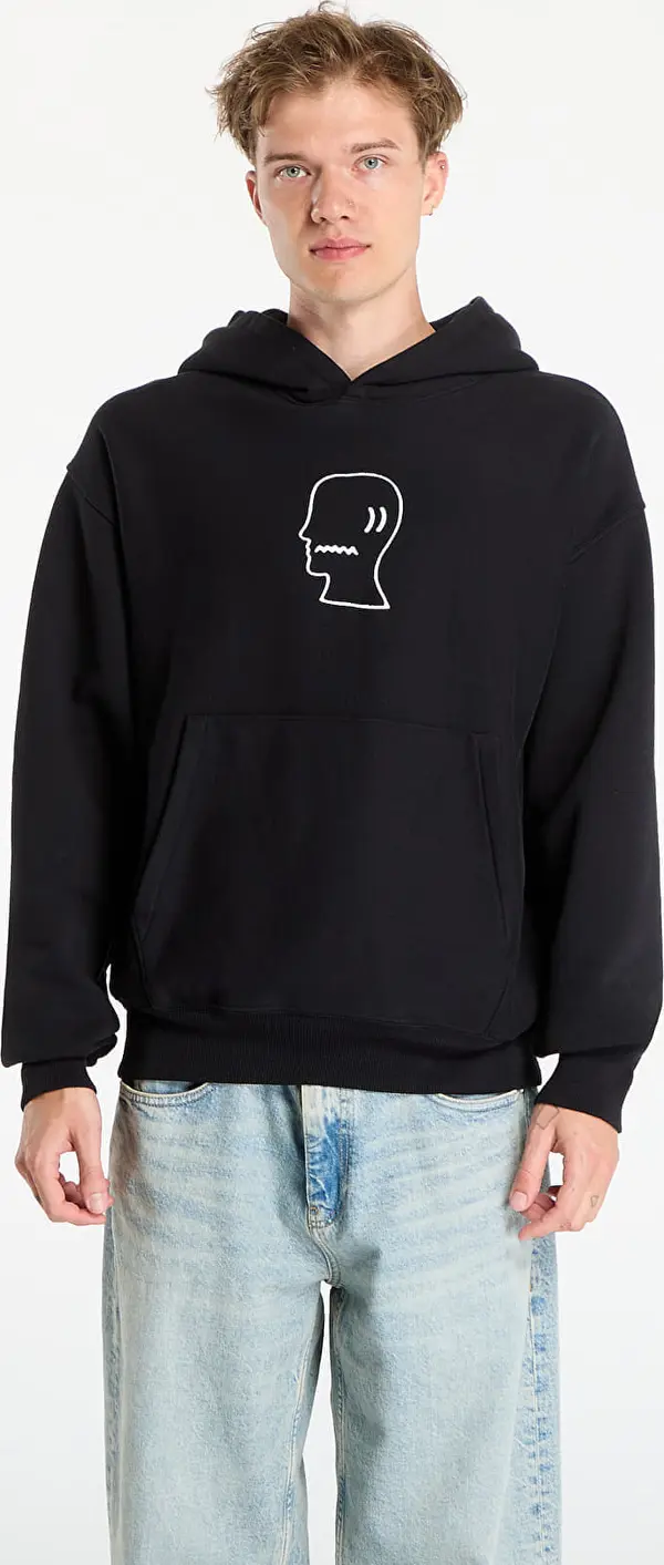 Brain Dead Mikina Brain Dead Logo Head Hoodie Black XL