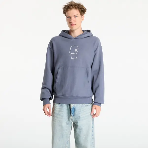 Brain Dead Mikina Brain Dead Logo Head Hoodie Slate XL
