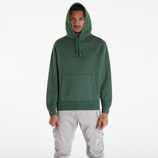 C.P. Company Mikina C.P. Company Cotton Diagonal Sweat Hoodie Duck Green XXXL