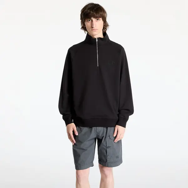 C.P. Company Mikina C.P. Company Diagonal Raised Fleece Sweatshirt Black S