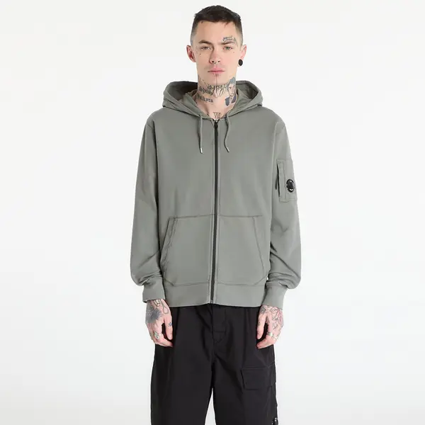 C.P. Company Mikina C.P. Company Hooded Open Gunmetal Grey S