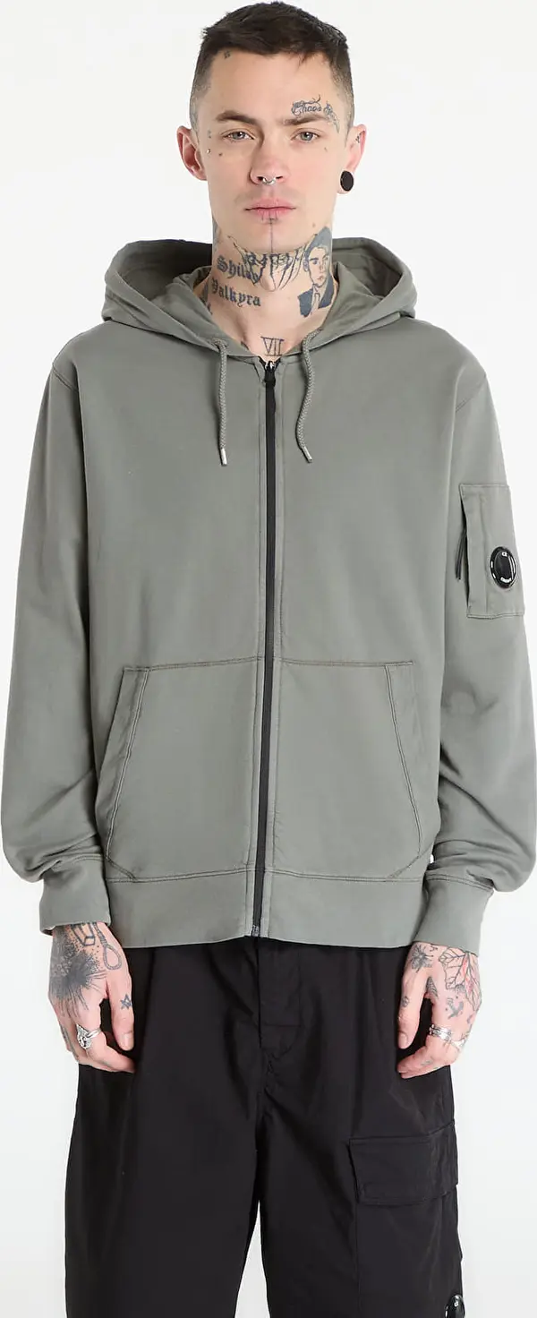 C.P. Company Mikina C.P. Company Hooded Open Gunmetal Grey XL