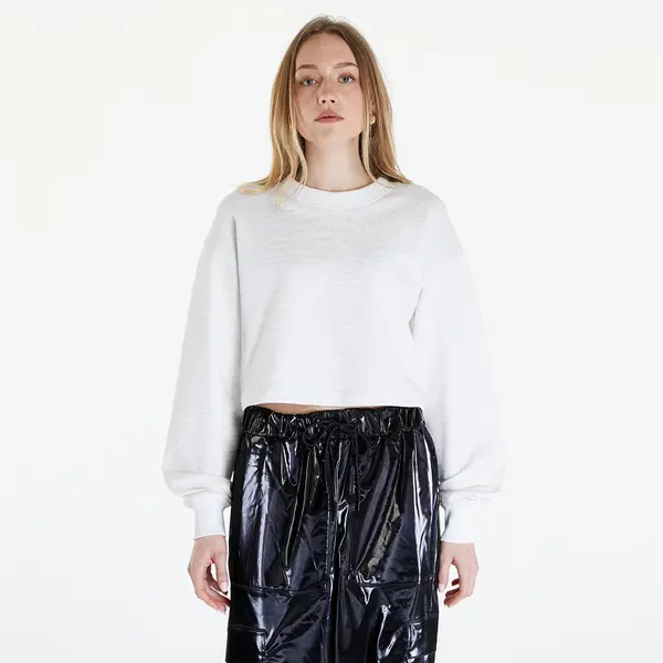 Calvin Klein Mikina Calvin Klein Jeans Logo Short Crewneck Warp Logo White L