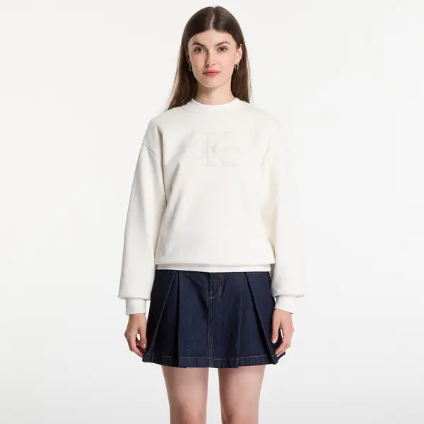 Calvin Klein Mikina Calvin Klein Jeans Ls Baby Terry Seasonal Monologo Hoodie Tofu XS