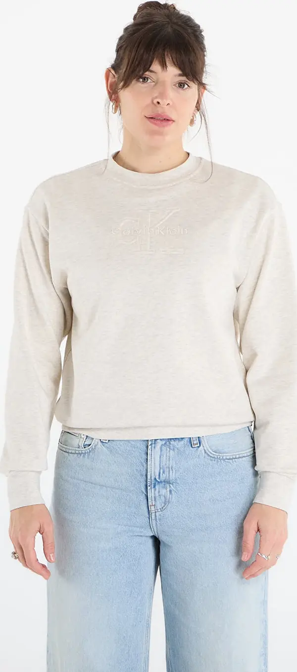 Calvin Klein Mikina Calvin Klein Jeans Ls Embossed Monologo Terry Crewneck ? S