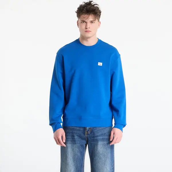 Calvin Klein Mikina Calvin Klein Jeans Ls Eu 350Terry Badge Crewneck Sw Classic Blue L