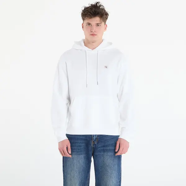Calvin Klein Mikina Calvin Klein Jeans Ls Eu 350Terry Badge Hoodie Bright White XL