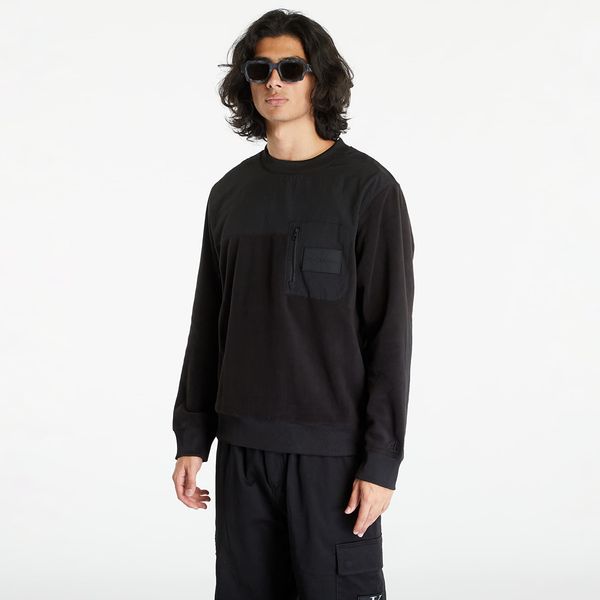 Calvin Klein Mikina Calvin Klein Jeans Polar Fleece Outdoor Sweatshirt Black XXL