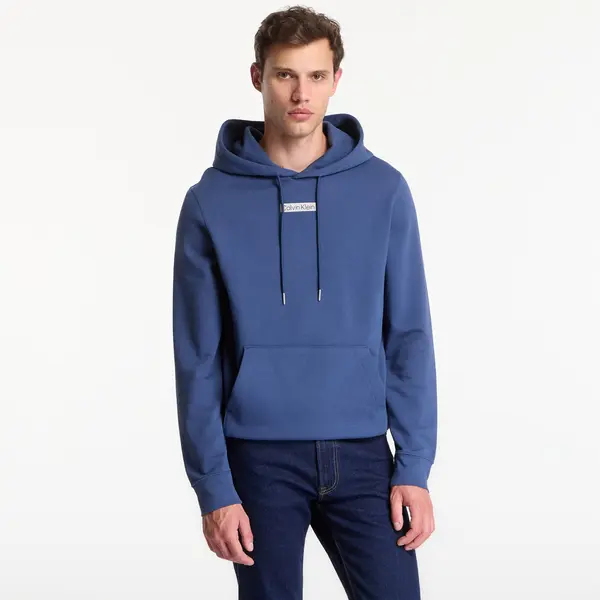 Calvin Klein Mikina Calvin Klein Ls 350terry Eu Sp Graphic Hoodie Dark Denim L