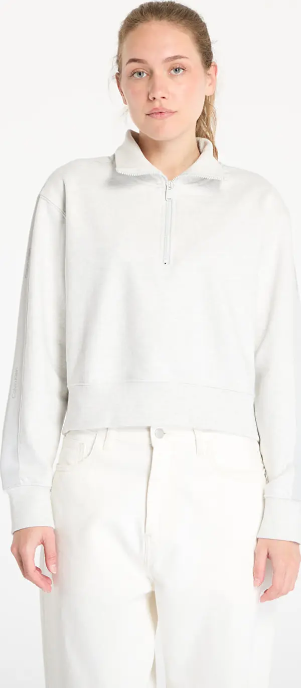 Calvin Klein Mikina Calvin Klein Sport Pw - 1/4 Zip Sweatshirt Gray M
