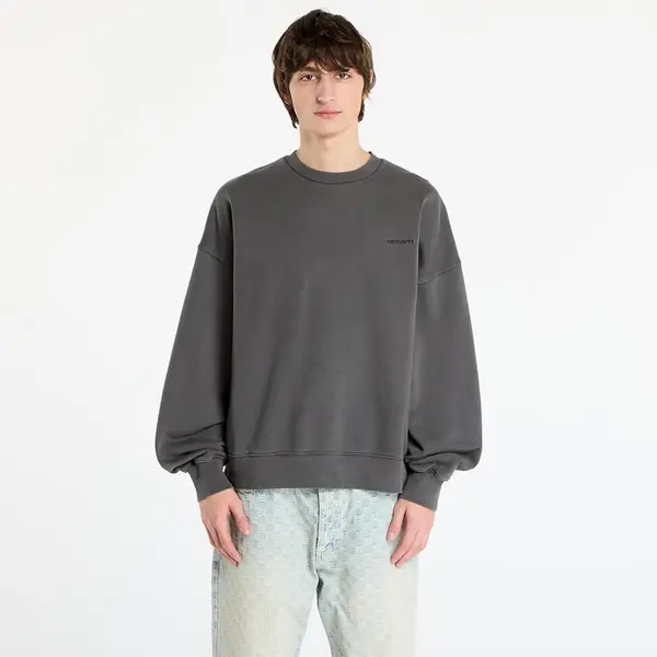 Carhartt WIP Mikina Carhartt WIP Benton Sweat Graphite Garment Dyed XXL