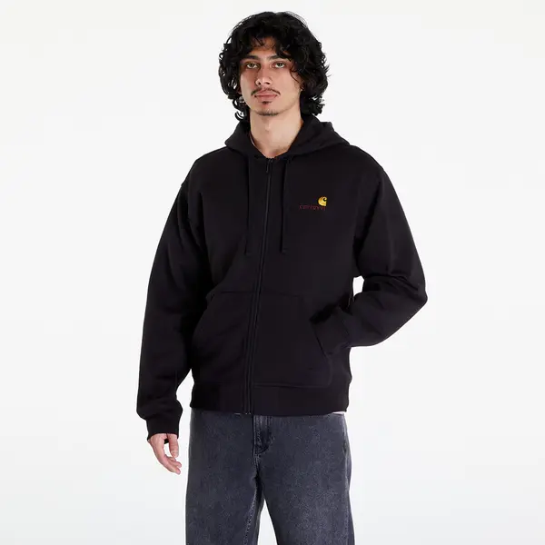 Carhartt WIP Mikina Carhartt WIP Hooded American Script Jacket UNISEX Black XS