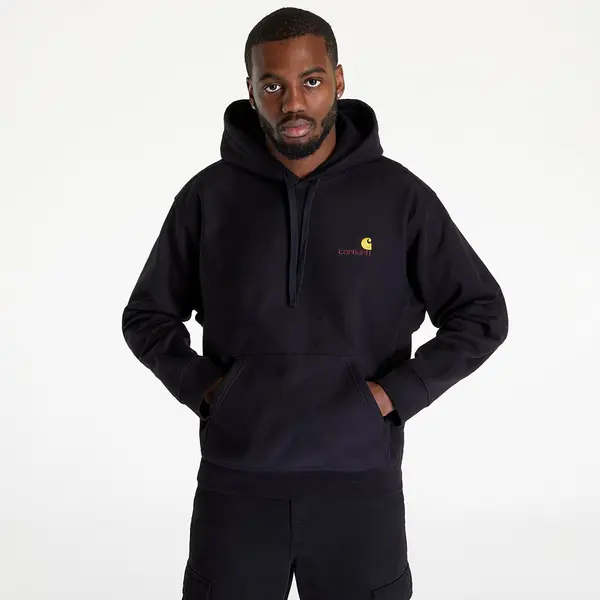 Carhartt WIP Mikina Carhartt WIP Hooded American Script Sweat Black M