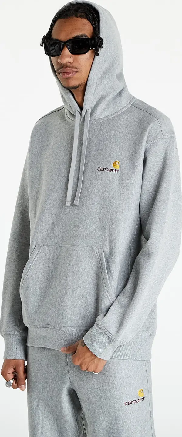 Carhartt WIP Mikina Carhartt WIP Hooded American Script Sweat Grey M