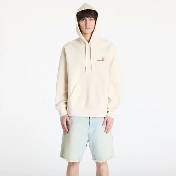 Carhartt WIP Mikina Carhartt WIP Hooded American Script Sweat UNISEX Natural XS