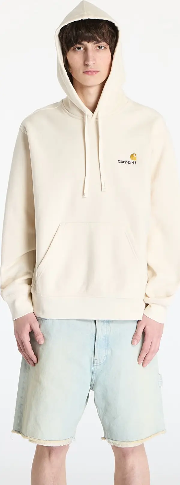 Carhartt WIP Mikina Carhartt WIP Hooded American Script Sweat UNISEX Natural XS