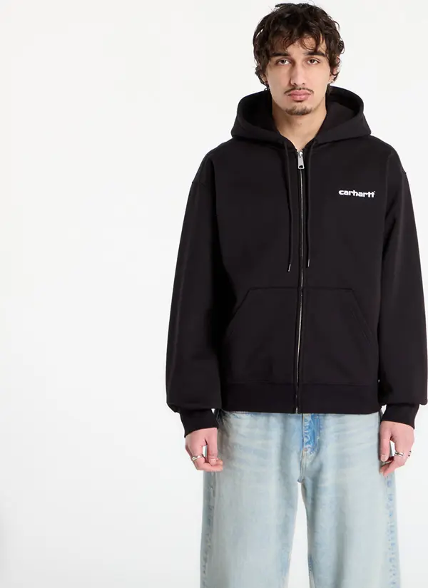 Carhartt WIP Mikina Carhartt WIP Hooded Archive Lines Jacket UNISEX Black XS