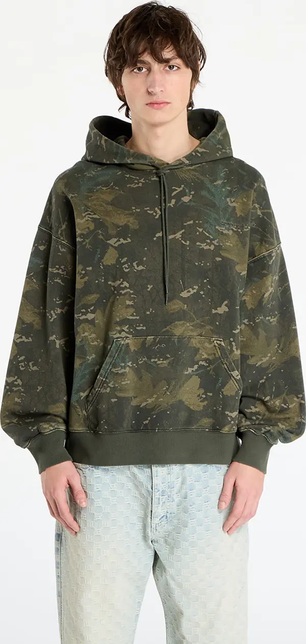Carhartt WIP Mikina Carhartt WIP Hooded Benton Sweat Camo Combi/ Green Garment Dyed S