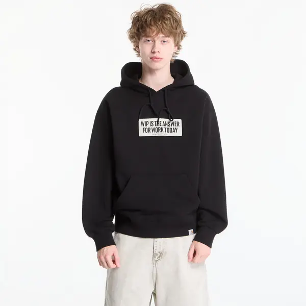 Carhartt WIP Mikina Carhartt WIP Hooded Bumper Sticker Sweat UNISEX Black XS