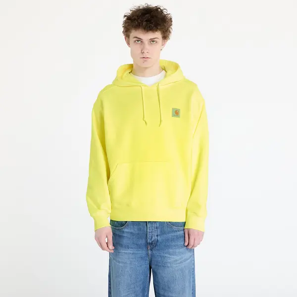 Carhartt WIP Mikina Carhartt WIP Hooded Industry Sweat UNISEX Lumo Yellow Garment Dyed XS