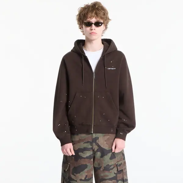 Carhartt WIP Mikina Carhartt WIP Hooded Painter Jacket UNISEX Tobacco Destroy Wash, Splatter XS