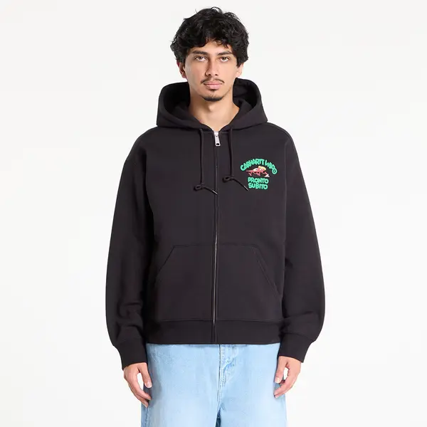 Carhartt WIP Mikina Carhartt WIP Hooded Pronto Sweat Jacket UNISEX Black XS