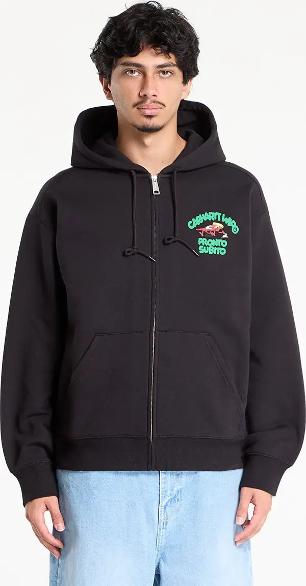 Carhartt WIP Mikina Carhartt WIP Hooded Pronto Sweat Jacket UNISEX Black XS
