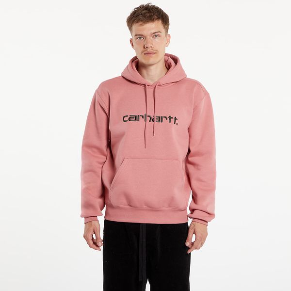 Carhartt WIP Mikina Carhartt WIP Hooded Sweat UNISEX Dusty Rose/ Sycamore Tree M