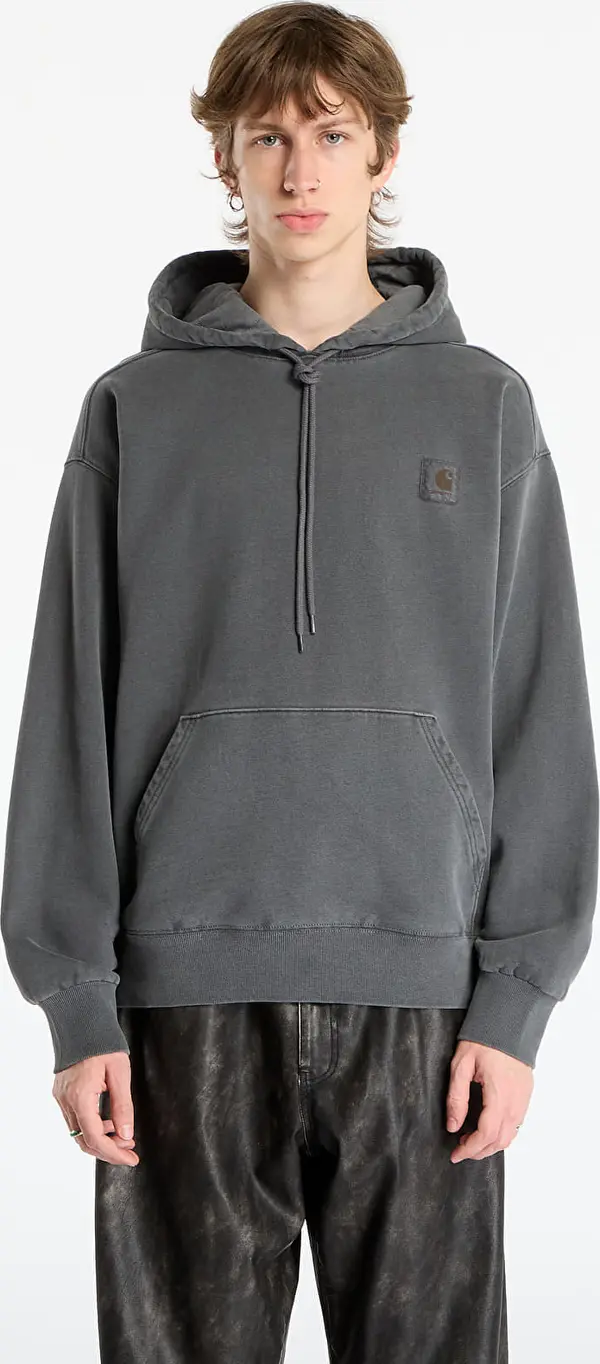 Carhartt WIP Mikina Carhartt WIP Hooded Vista Sweat UNISEX Black Garment Dyed XS