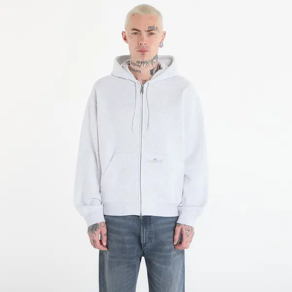 Carhartt WIP Mikina Carhartt WIP Hooded WIP Label Sweat Jacket UNISEX Ash Heather M