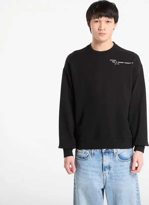 Carhartt WIP Mikina Carhartt WIP Punched Sweat UNISEX Black XL